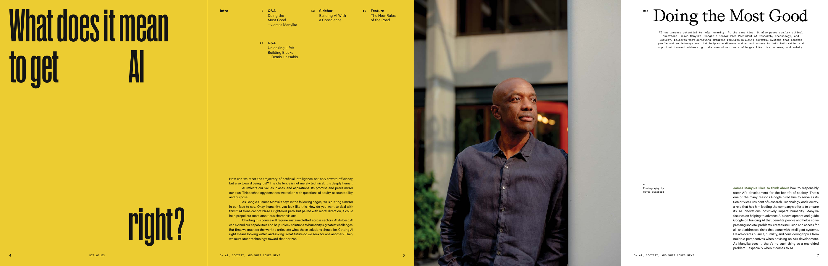 Dialogues Issue 1 &mdash; Doing the Most Good, a Q&A with James Manyika